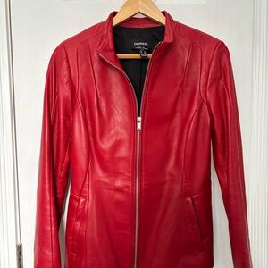 Red Danier Leather Jacket
